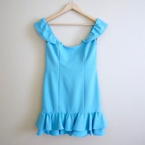 NWT Milly Savannah Ruffle Crepe Mini Dress